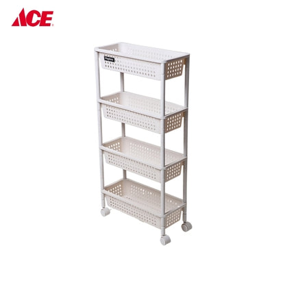 MEGABOX 4-Layer Wide Tray Cart - Beige (MG134-4L)