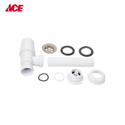 ROSCO Plastic Kitchen Sink Cup P-Trap with Strainer (RO-904)