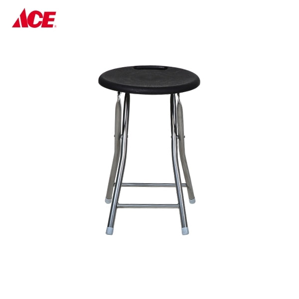 MODERN LIFESTYLE Round Folding Stool - Black (ML20015R)