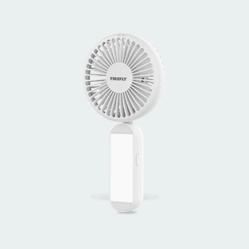 FIREFLY 2-In-1 Rechargeable Handy Fan FEL816 White