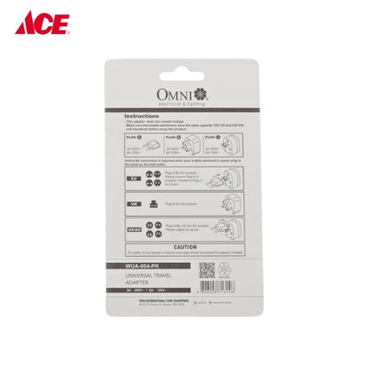 OMNI Nano Universal Travel Adapter WUA 004 PK