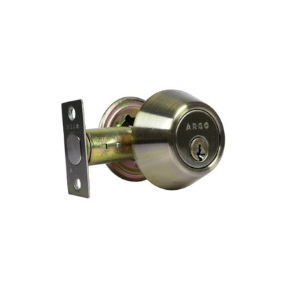 ARGO Double Cylinder Deadbolt Antique Brass