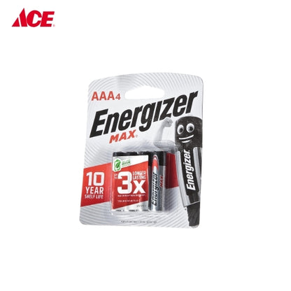 ENERGIZER Max Battery AAA 4's/pk (E92MAXBP4)