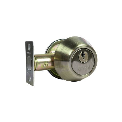 ARGO Single Cylinder Deadbolt Antique Brass