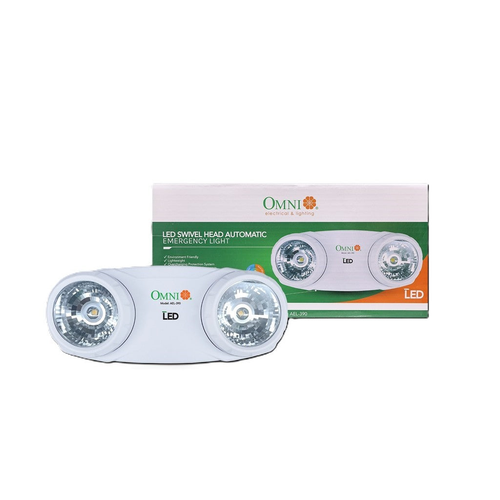 OMNI LED Automatic Emergency Light Swivel Head AEL 390