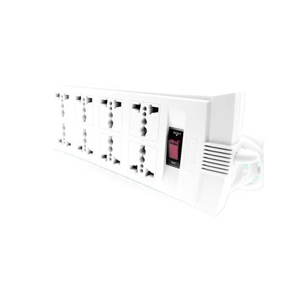 OMNI Universal Outlet Extension Cord 8Gang With Switch WEU 108 PK