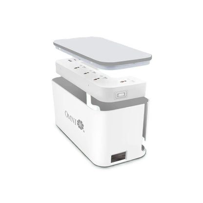 OMNI 4Gang Extension Cord With USB Charger In Organizer Box USB 403