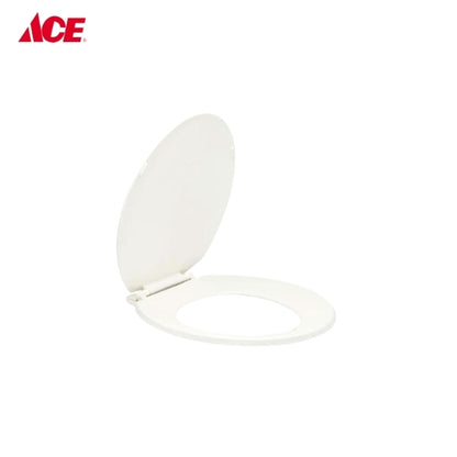 ACE 17" Plastic Toilet Seat - White (43.2cm)