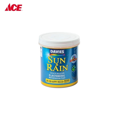 DAVIES 1L Sun & Rain Waterproofing Paint - Happy Red (SR-109)