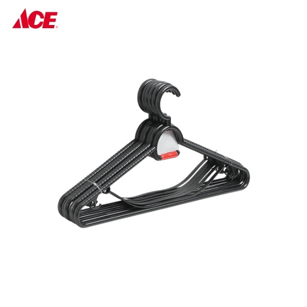 HOMESTYLE Hanger with Strap 6pcs - Black (#133)
