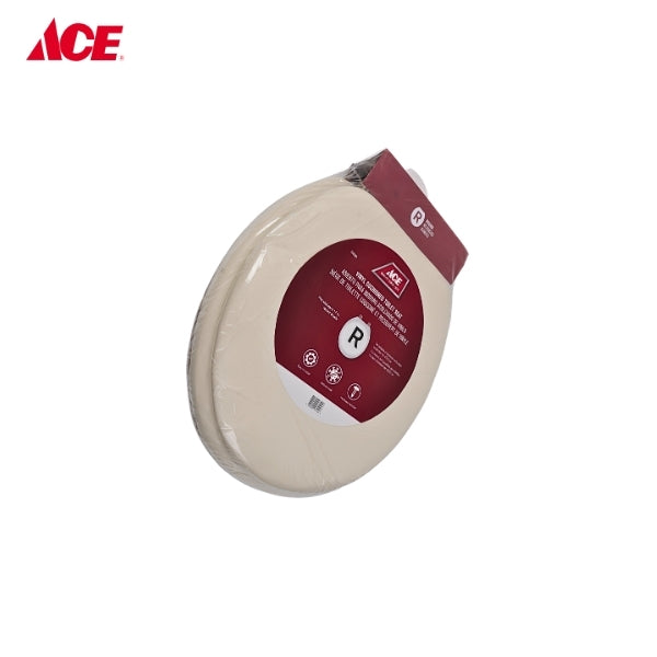 ACE 17" Round Vinyl Cushioned Toilet Seat