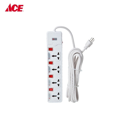MEIJI 4 Gang Extension Outlet with Switch - 5m (MES-1304A)