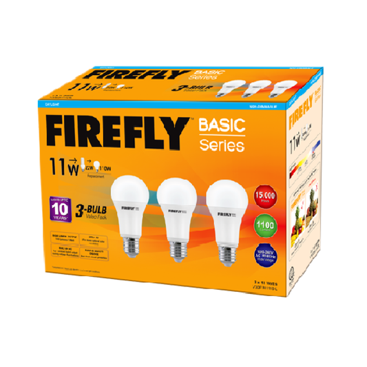 FIREFLY 11W LED Light Bulb - 3pk.