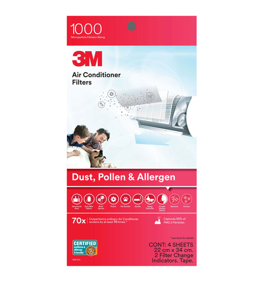 3M Aircon Filter Dust, Pollen, Allergen