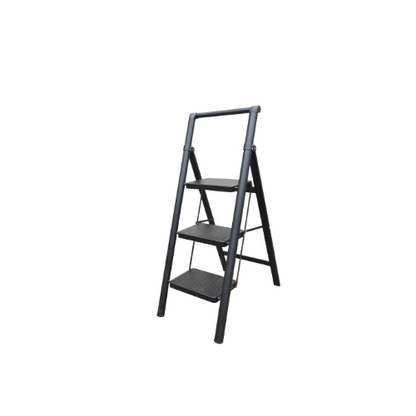 HOMER 3-Step Steel Ladder - Black (HOMLSSL03B)
