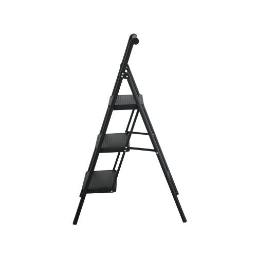HOMER 3-Step Steel Ladder - Black (HOMLSSL03B)