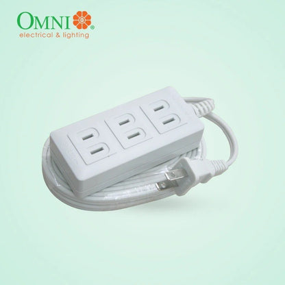 OMNI Extension Cord Set 3Gang 4M 10A WEE 003