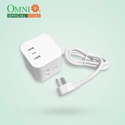 OMNI Extension Cord Dice USB Power Strip USB 321
