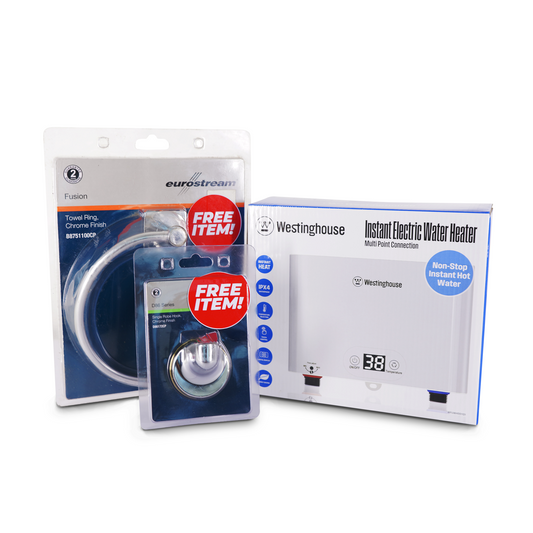 WESTINGHOUSE Electric Water Heater with Free Towel Ring and Robe Hook