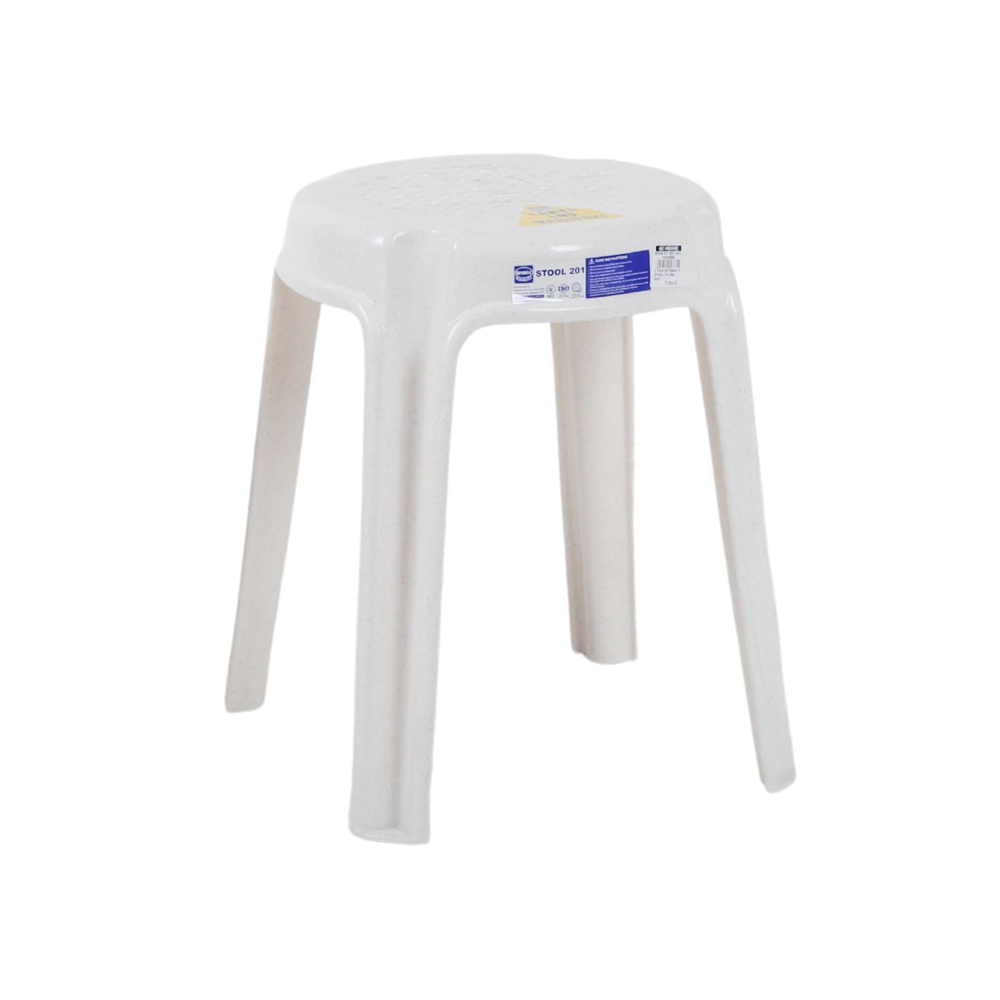 URATEX Monoblock 201 Stool - Marble White