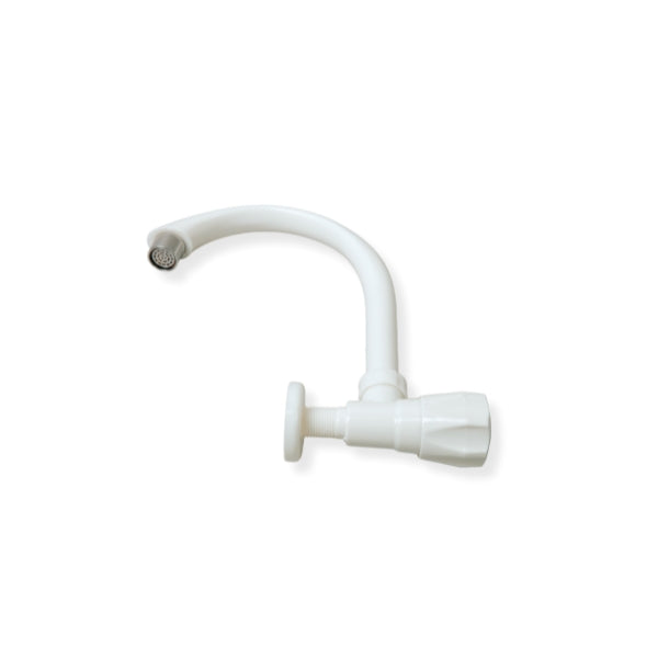 ROSCO ABS High Spout Kitchen Faucet Wall Mount - White (RO-671)