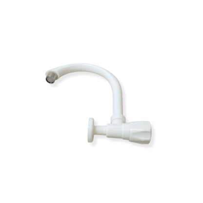 ROSCO ABS High Spout Kitchen Faucet Wall Mount - White (RO-671)