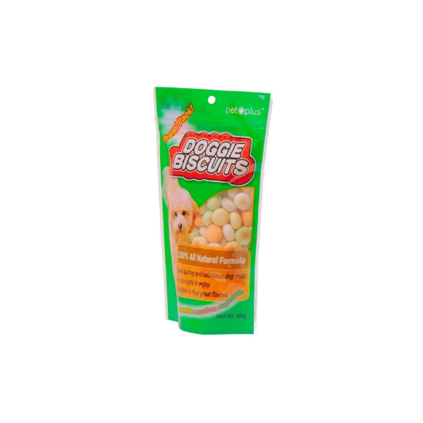 PET PLUS 80g Travel Pack Doggie Biscuits - Round
