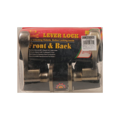 SOBO Lever type Locksets Antique Brass (SSLA-AB)