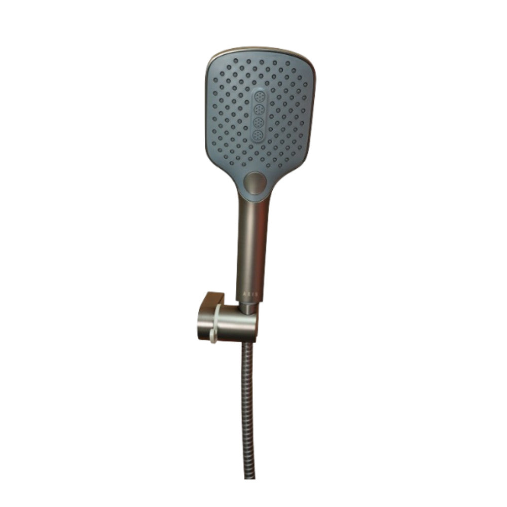 AXIS 3-Setting Square Hand Shower Kit Gun Metal