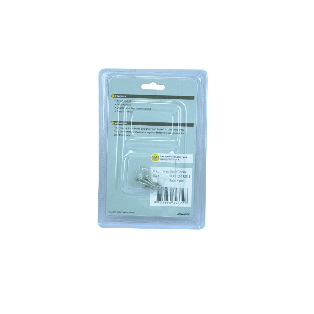 YALE Essential Door Chain Satin Nickel