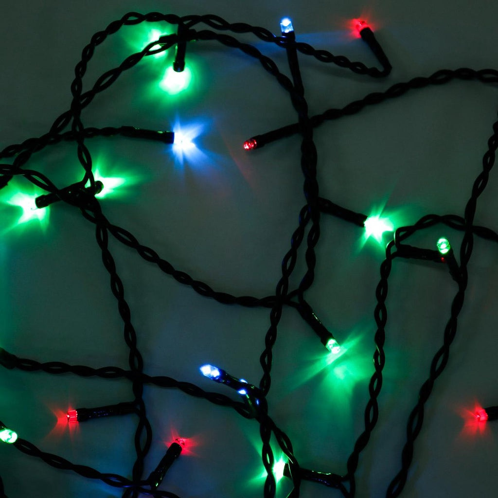 YULETIDE FANTASY 3m 200 Curtain Strobe LED Christmas Lights - Multicolored