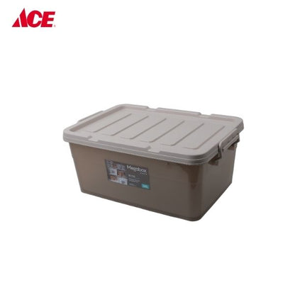 MEGABOX 34L Hi-Impact Storage Box - Translucent Brown (MG682)