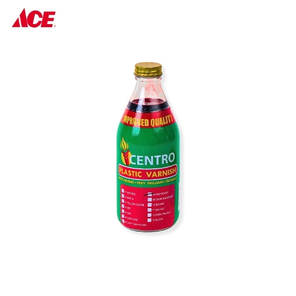 CENTRO 350cc Plastic Varnish - Mahogany