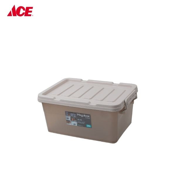 MEGABOX 20L Hi-Impact Storage Box - Translucent Brown (MG681)