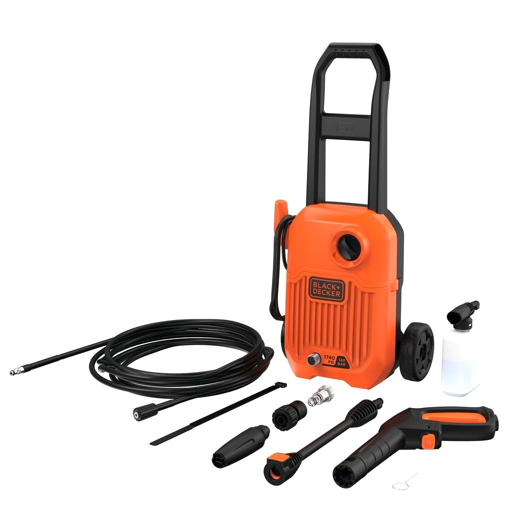BLACK AND DECKER Pressure Washer 1500W 120BAR 1740PSI
