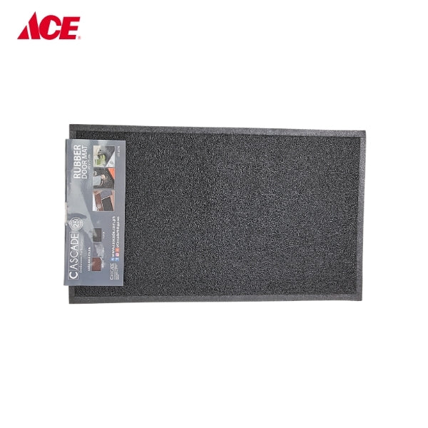CASCADE 24x75cm Rubber Door Mat - Black (DT4575)