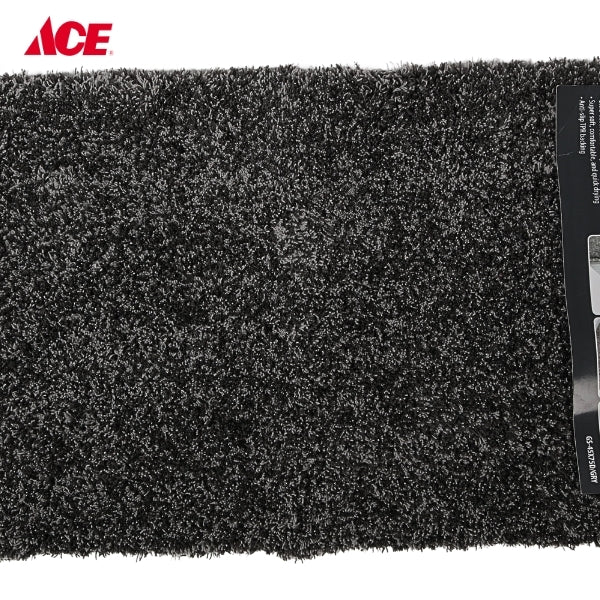 CASCADE 45x75cm Shaggy Absorbent Bath Mat - Gray (GS45X75D)