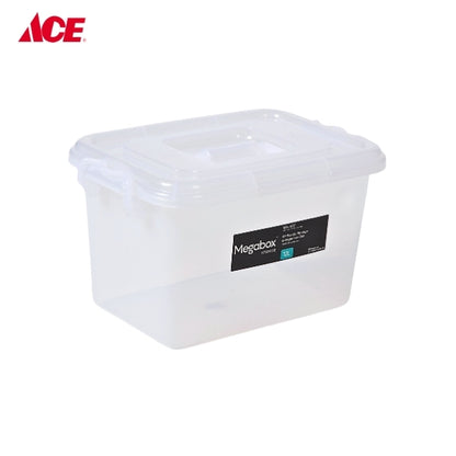 MEGABOX 12L Plastic Storage and Organizer Box Carri-Mi Collection - Transparent (MG-637)