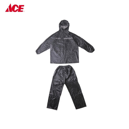 HERCULES X-Large Rain Suit Polyester with PVC Coating - Black (#2510)