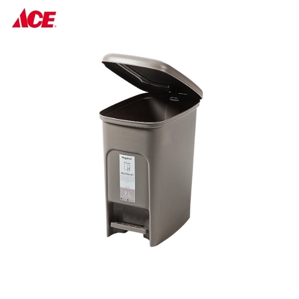 MEGABOX 9L Neutralist Slim Step Bin - STone Gray (MG710)