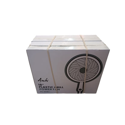 ASAHI Power Stand Fan 18INCH Plastic Grill PG-8083 Bundle of 2