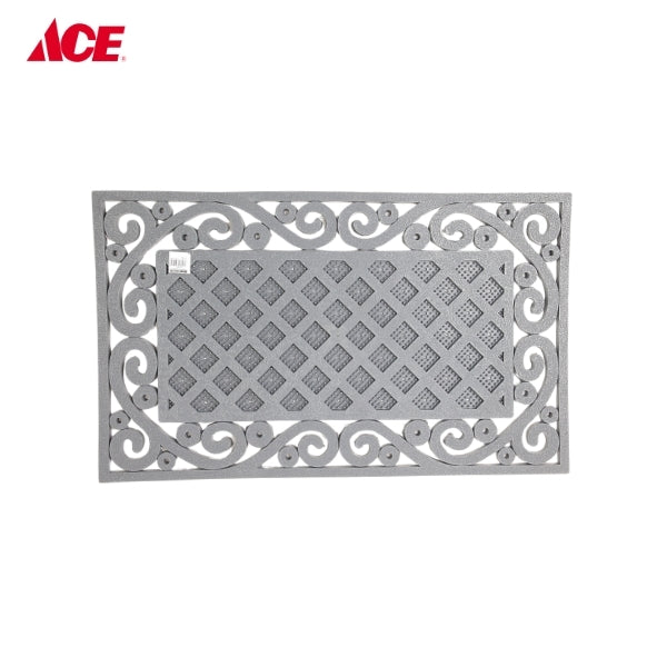 Rubber Door Mat Wrought Iron Gray