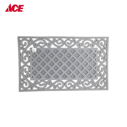 Rubber Door Mat Wrought Iron Gray