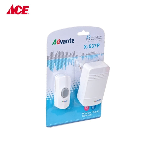 ADVANTE Wireless Plug-in Doorbell (X-537P)