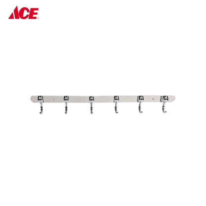 ARCHIE 6-Hooks Towel Bar - Stainless Steel (A-103-6)