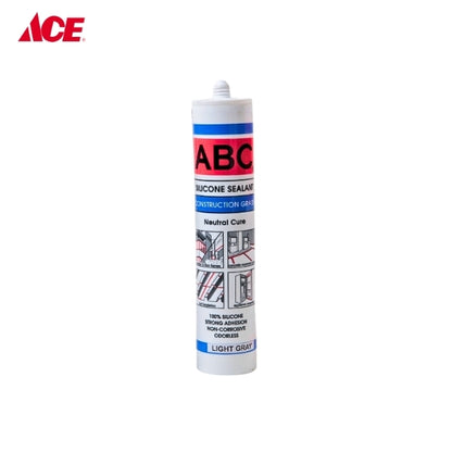 ABC 300ml Construction Grade Silicone Sealant - Light Gray