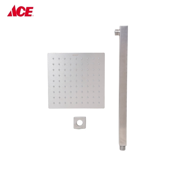 ROSCO Rain Shower Head Square 8" with Arm 16" (RO-1871)