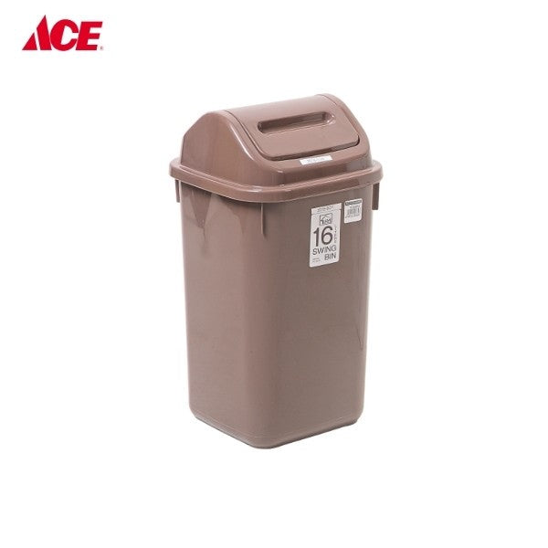 HOMESTYLE 16L Swing Bin - Brown (#2018)