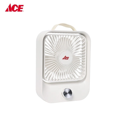ACO Rechargeable Stepless Speed Control Mini Table Fan (ACOLJQ119WHT)