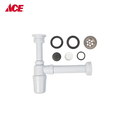 ROSCO Plastic Kitchen Sink Cup P-Trap with Strainer (RO-904)